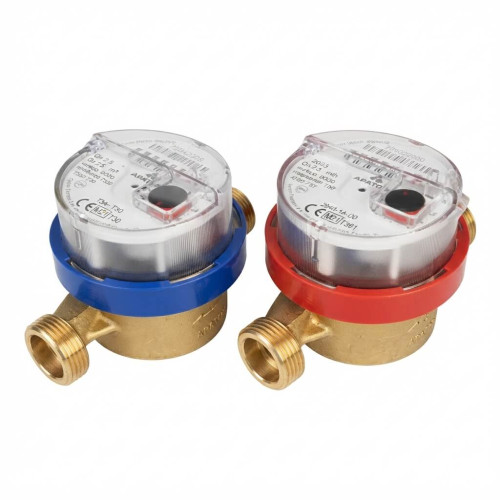 Apator SV/TUV - jednovtokový bytový vodomer Q3 1,6-2,5, PN16, SV do 30°C / TUV do 90°C