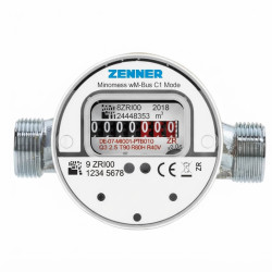 Zenner Minomess APZ Wireless M-Bus - jednovtokový bytový vodomer SV/TUV, DN 15-20